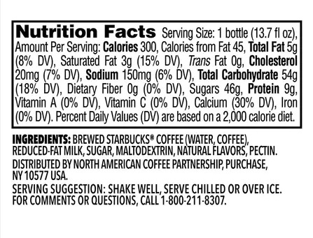 Starbucks Frappuccino Caramel No Added Sugar -